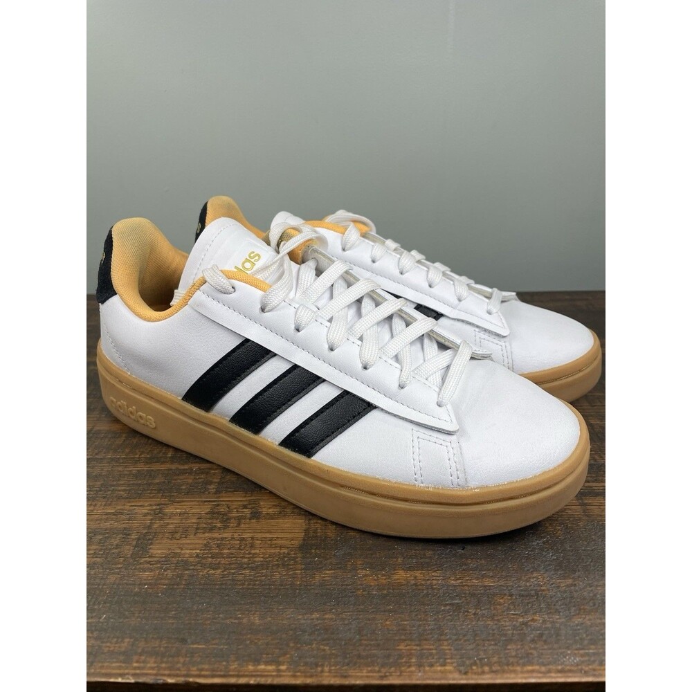Adidas Grand Court Women’s Shoes Alpha White Flash Orange Size US 7
